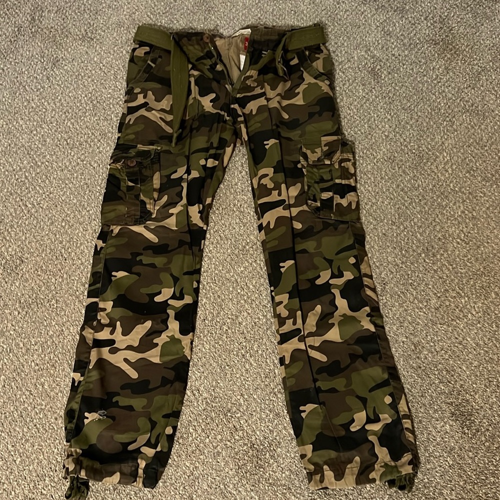 Camo cargo pants